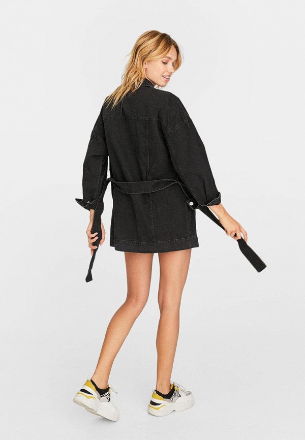 

Куртка джинсовая Stradivarius, Черный