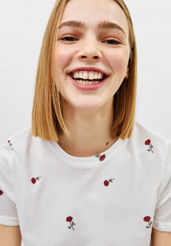 

Футболка Bershka, Белый