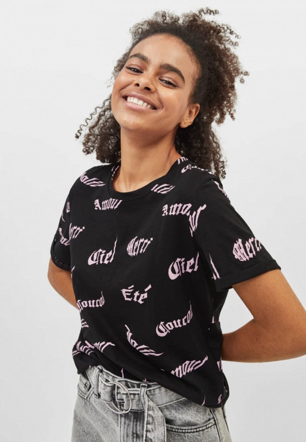 

Футболка Bershka, Черный