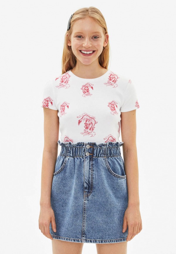 

Футболка Bershka, Белый