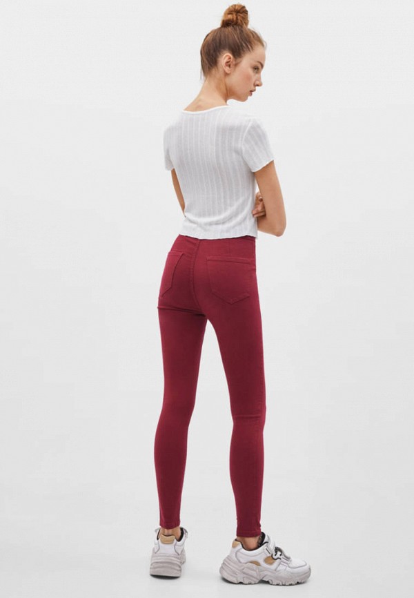

Джинсы Bershka, Бордовый