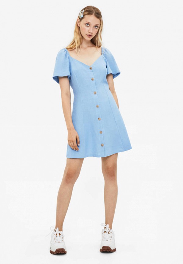 

Платье Bershka, Голубой