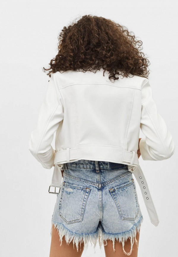 

Куртка кожаная Bershka, Белый