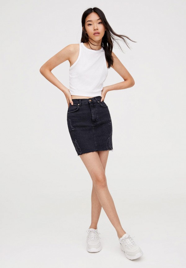 

Юбка джинсовая Pull&Bear, Черный