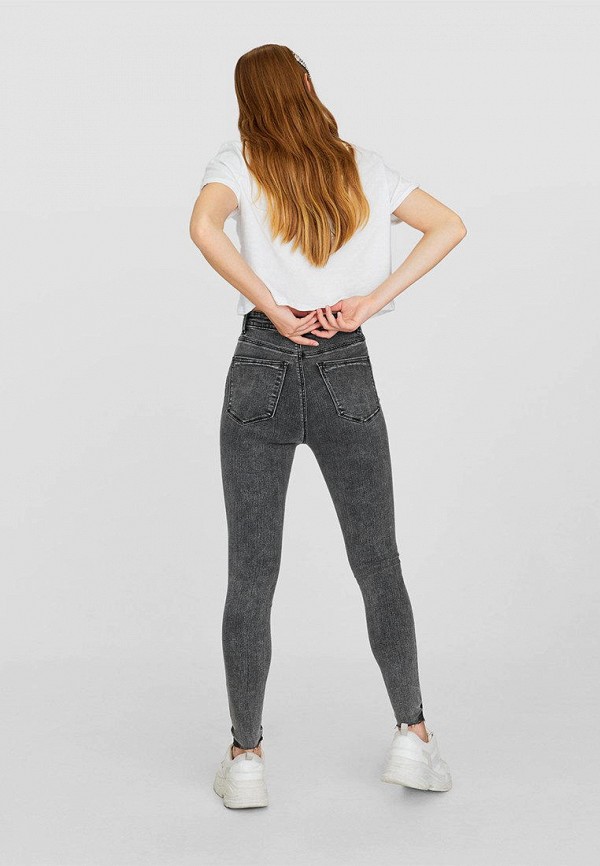 

Джинсы Stradivarius, Серый, SUPER HIGH WAIST