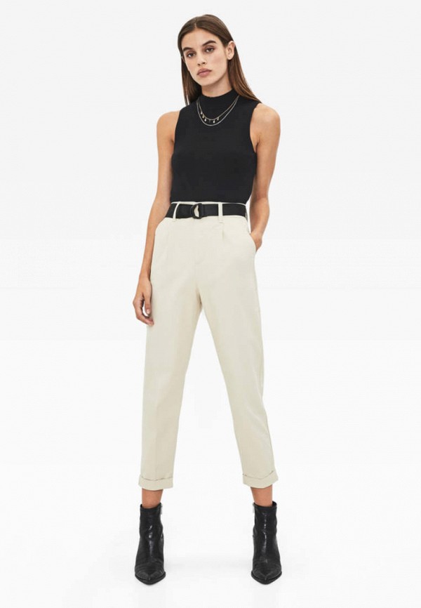 

Брюки Bershka, Бежевый