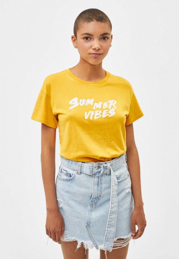 

Футболка Bershka, Желтый