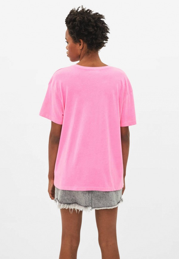 

Футболка Bershka, Розовый