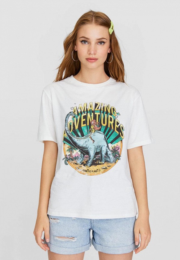 

Футболка Stradivarius, Белый