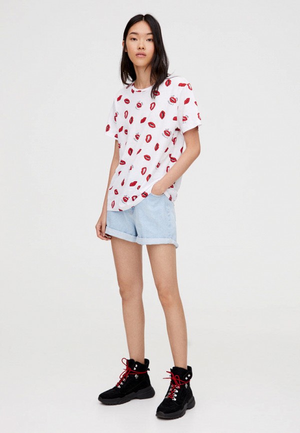 

Футболка Pull&Bear, Белый, Join Life