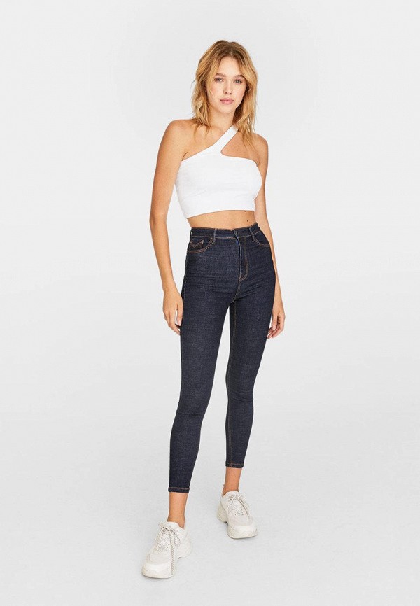 

Джинсы Stradivarius, Синий, SUPER HIGH WAIST