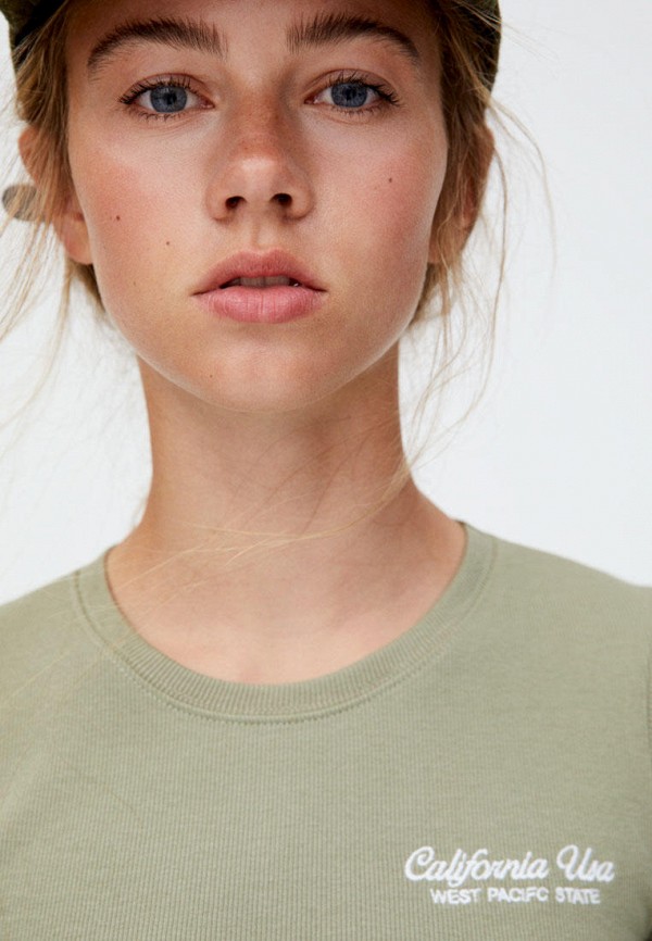 

Футболка Pull&Bear, Хаки