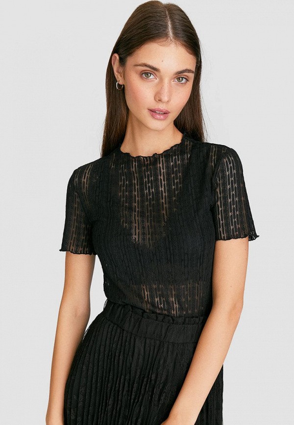 

Блуза Stradivarius, Черный
