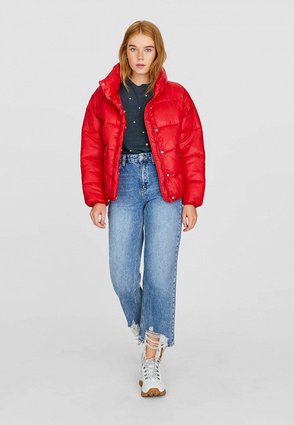 

Куртка утепленная Stradivarius, Красный
