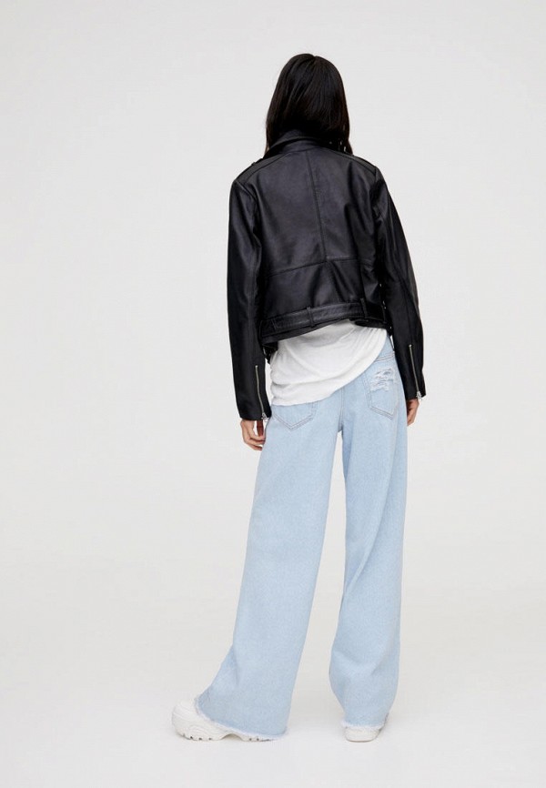 

Куртка кожаная Pull&Bear, Черный