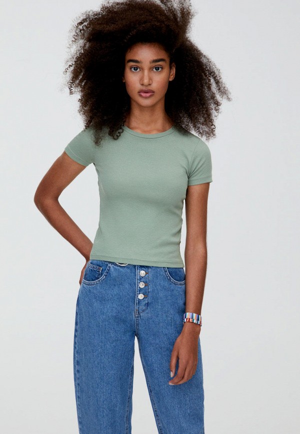 

Футболка Pull&Bear, Бирюзовый
