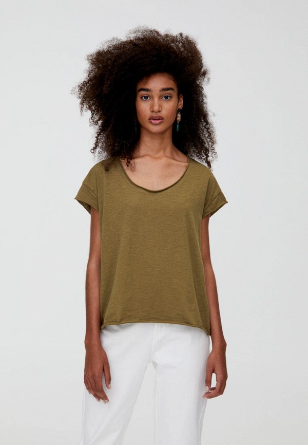 

Футболка Pull&Bear, Хаки
