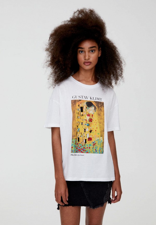 

Футболка Pull&Bear, Белый, Join Life