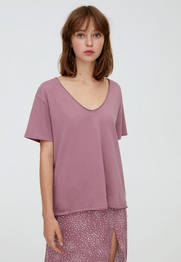 

Футболка Pull&Bear, Розовый