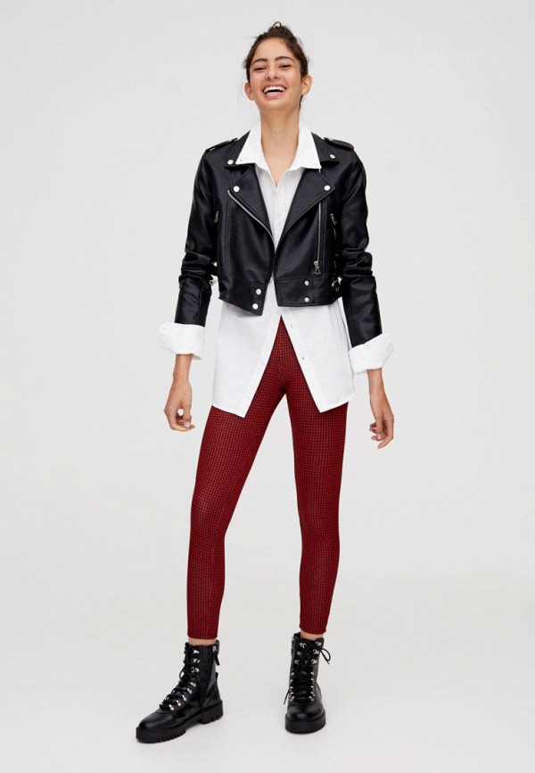 

Куртка кожаная Pull&Bear, Черный