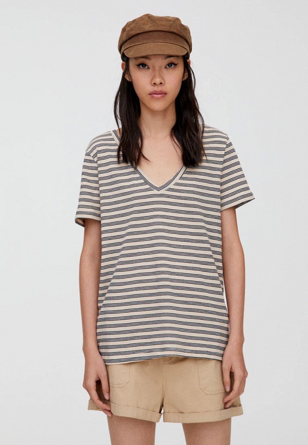 

Футболка Pull&Bear, Бежевый