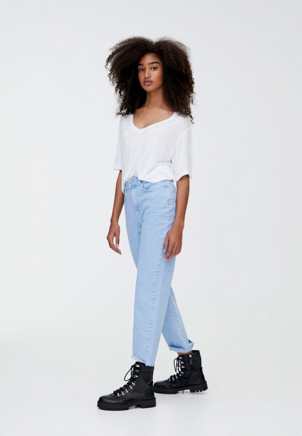 

Джинсы Pull&Bear, Голубой, MOM