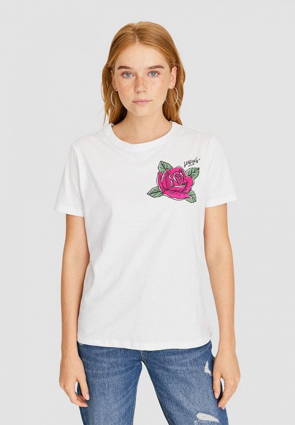 

Футболка Stradivarius, Белый