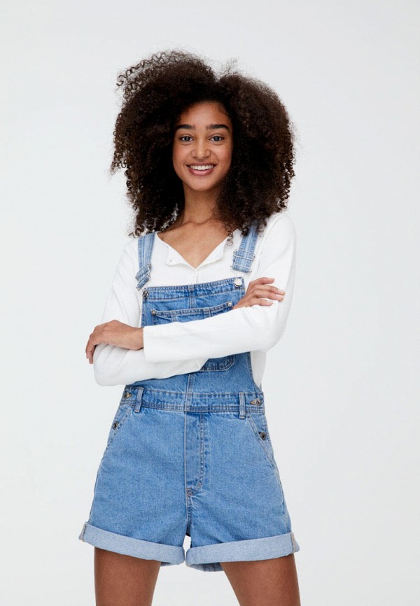 

Комбинезон джинсовый Pull&Bear, Голубой