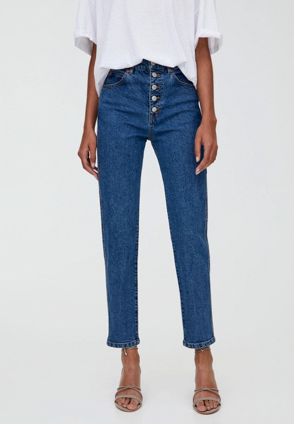 

Джинсы Pull&Bear, Синий, MOM