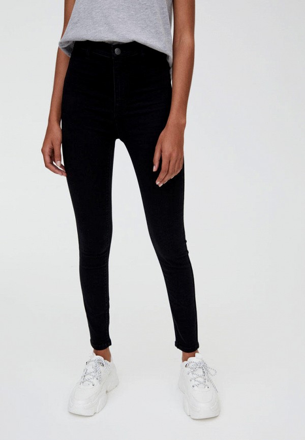 

Джинсы Pull&Bear, Черный, HIGH WAIST SKINNY