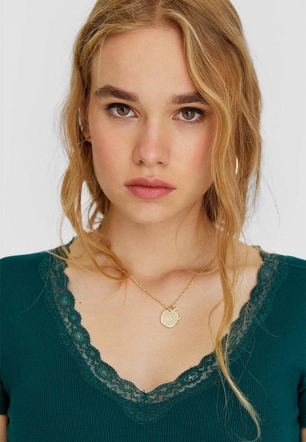 

Футболка Stradivarius, Зеленый
