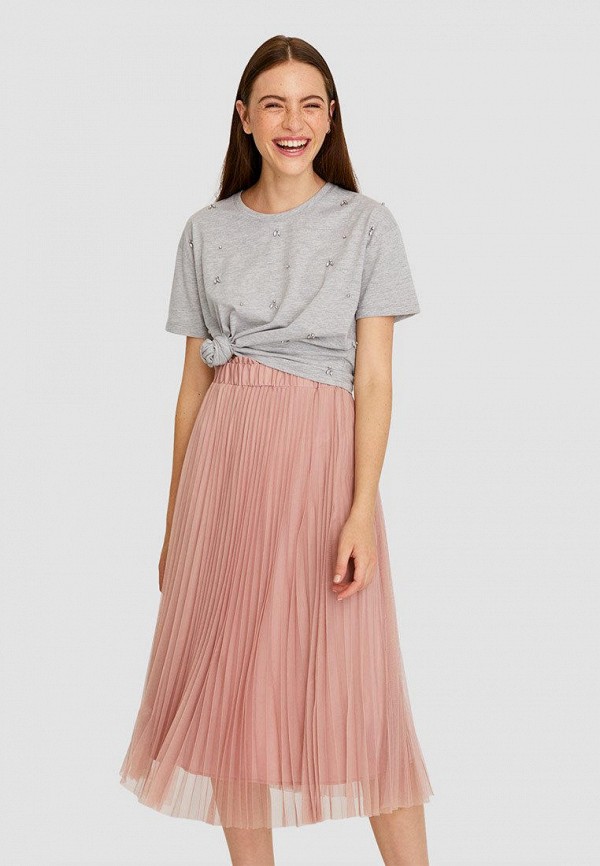 

Юбка Stradivarius, Розовый