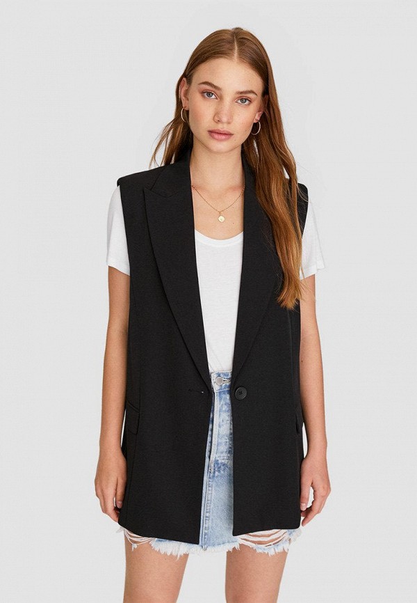 

Жилет Stradivarius, Черный