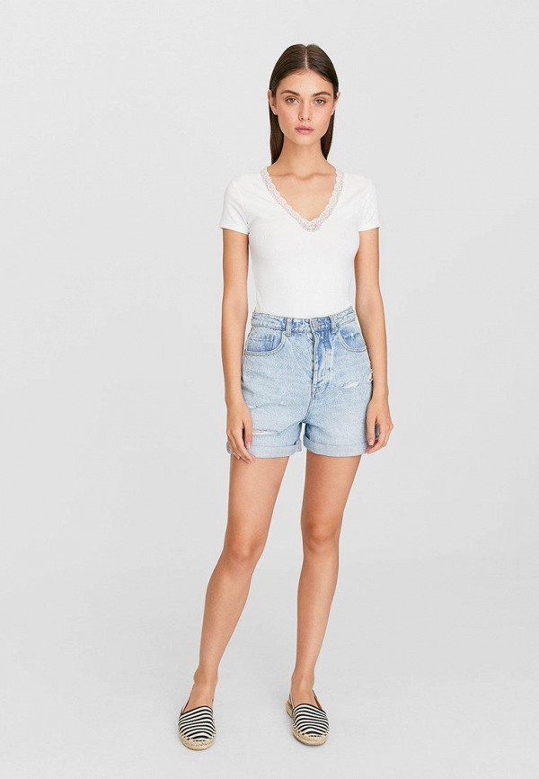 

Футболка Stradivarius, Белый