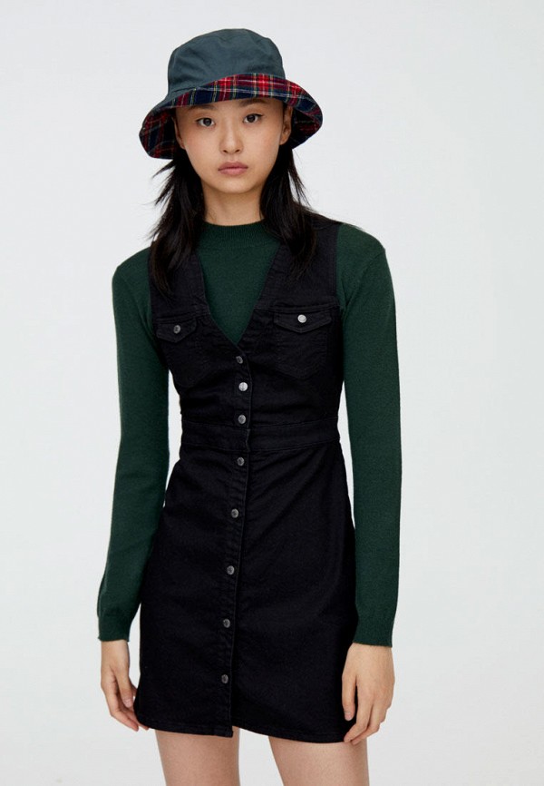 

Платье джинсовое Pull&Bear, Черный