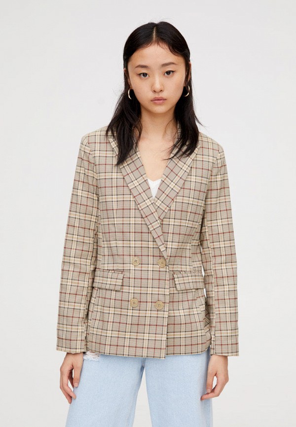 

Пиджак Pull&Bear, Бежевый