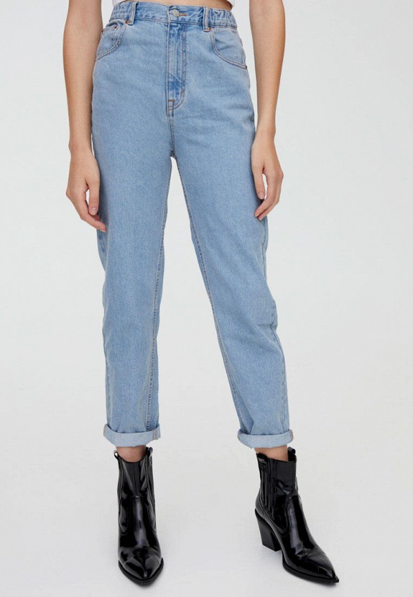

Джинсы Pull&Bear, Синий, Mom Fit