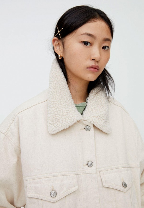 

Куртка джинсовая Pull&Bear, Бежевый