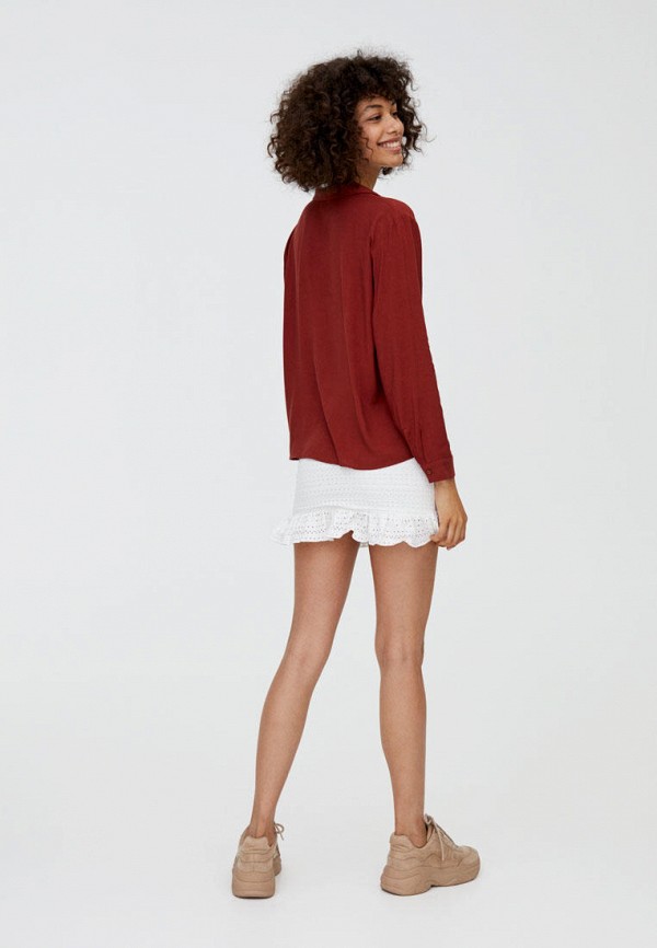 

Блуза Pull&Bear, Бордовый