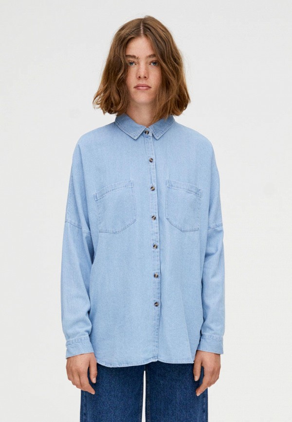 

Рубашка джинсовая Pull&Bear, Синий