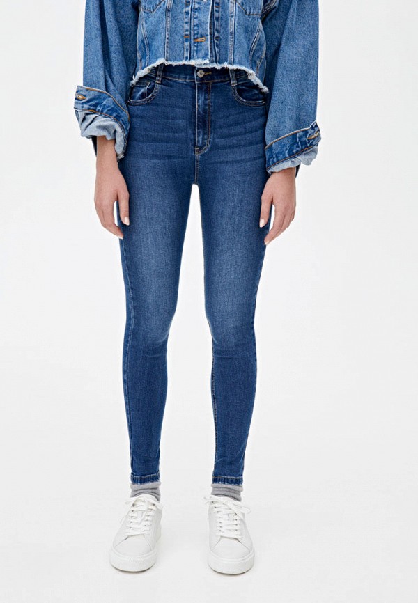 

Джинсы Pull&Bear, Синий, Skinny High waist