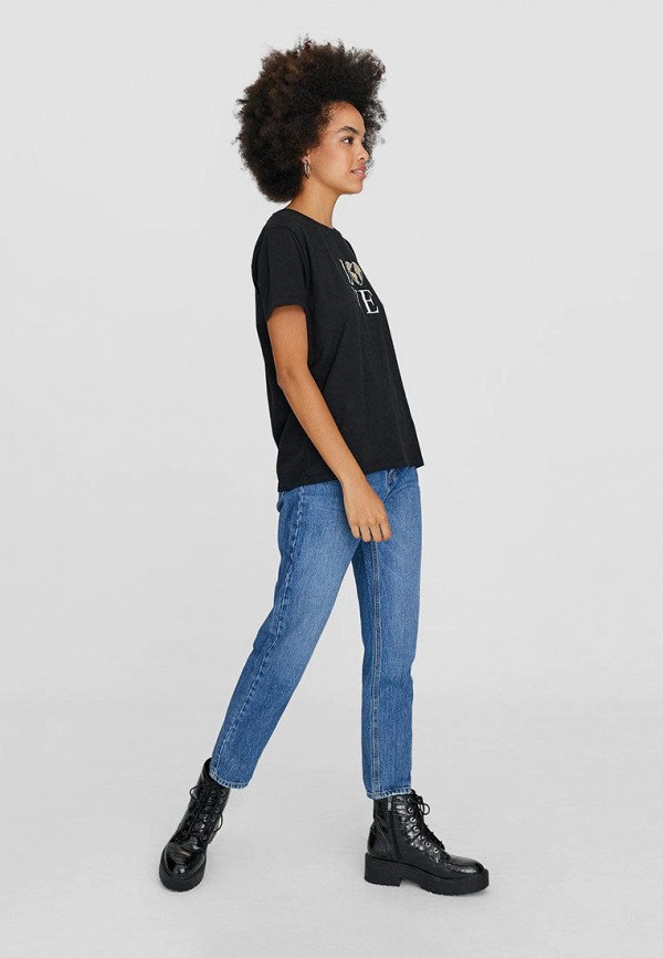 

Футболка Stradivarius, Черный