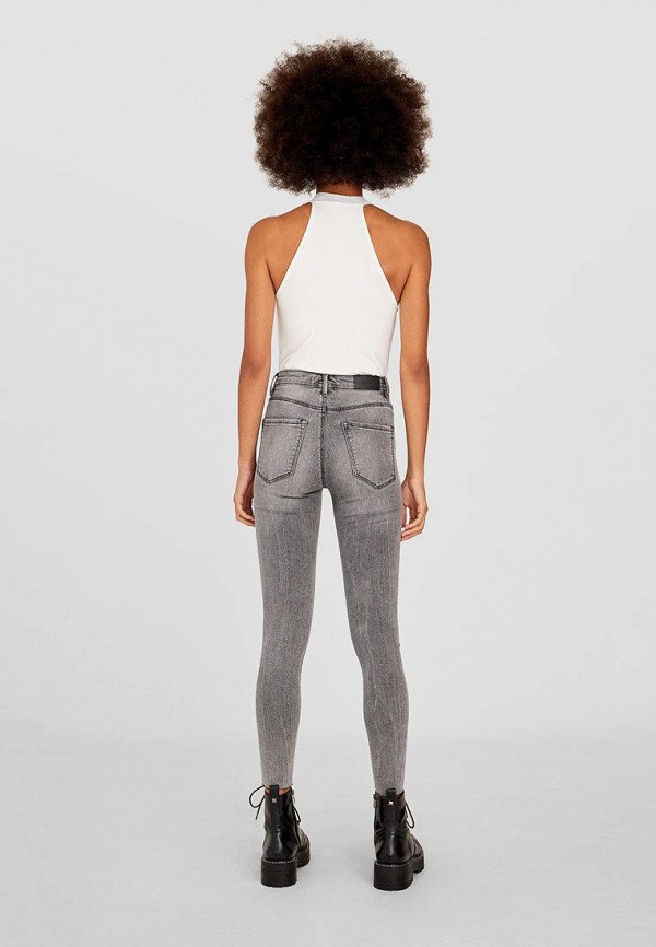 

Джинсы Stradivarius, Серый, HIGH WAIST