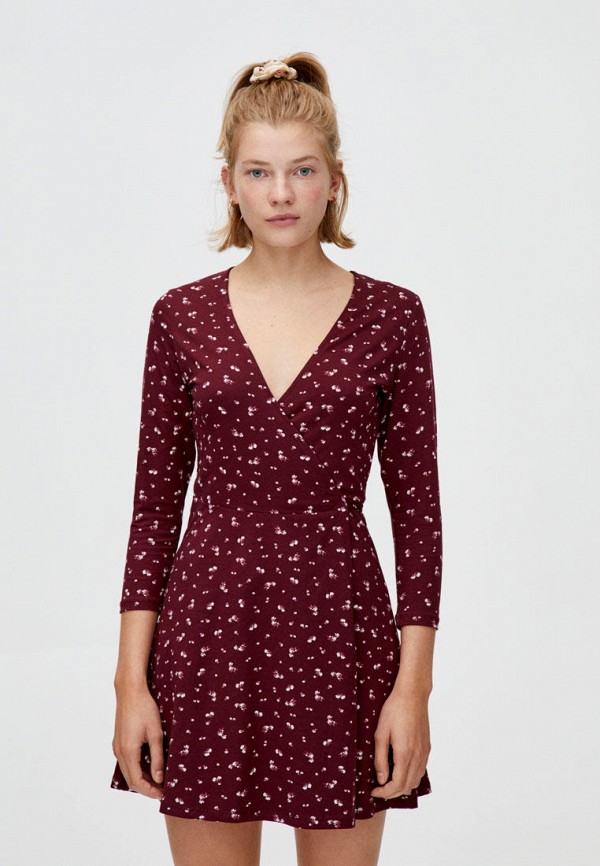 

Платье Pull&Bear, Бордовый