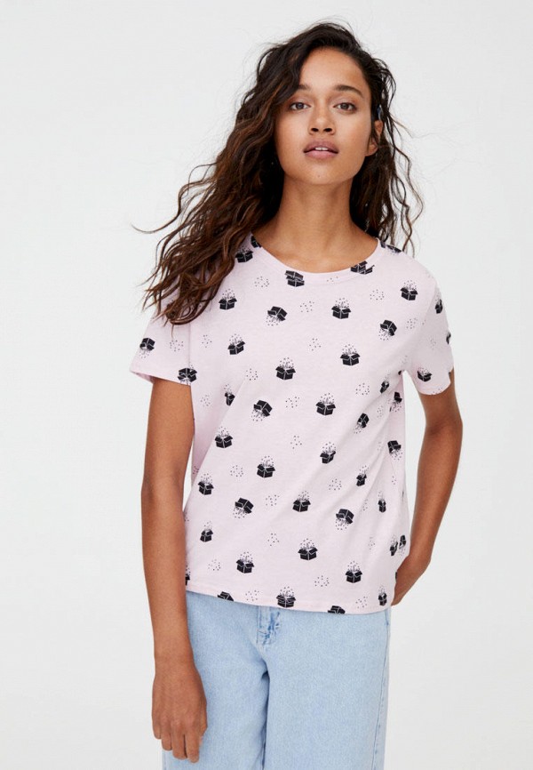 

Футболка Pull&Bear, Розовый
