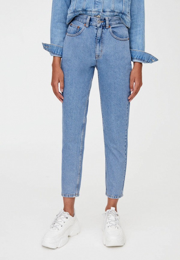 

Джинсы Pull&Bear, Синий, Mom Fit