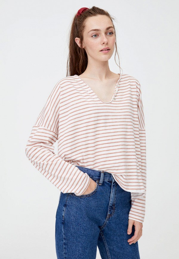 

Лонгслив Pull&Bear, Белый