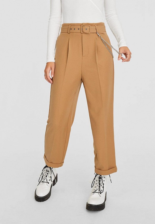 

Брюки Stradivarius, Бежевый