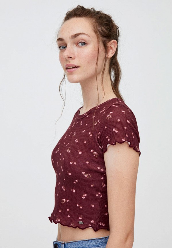 

Топ Pull&Bear, Бордовый