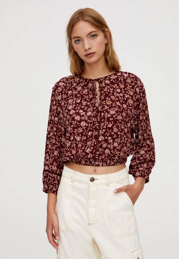 

Блуза Pull&Bear, Бордовый